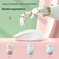 New rechargeable wireless mouse mute bluetooth 5.2 mouse 2.4G dual-mode gaming mouse 1600DPI for apple huawei laptop