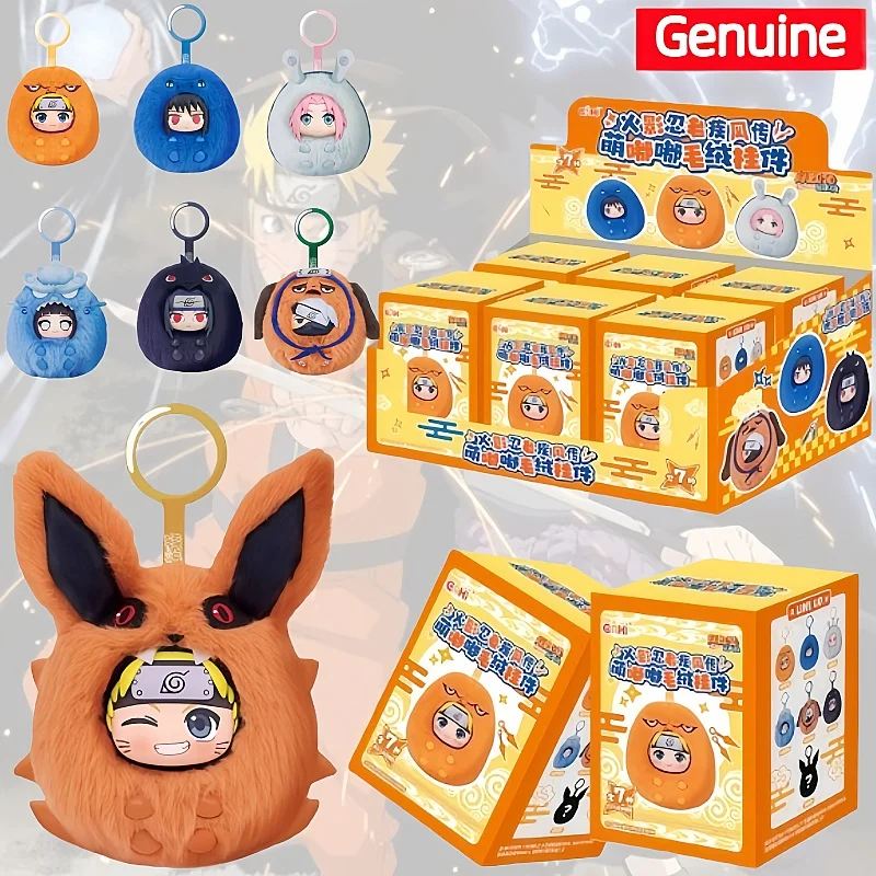 

Новый подлинный Eaki аниме Наруто милая серия Dudu модная слепая коробка игрушки Коллекционная милая кукла брелок сумка подвесной персонаж подарки