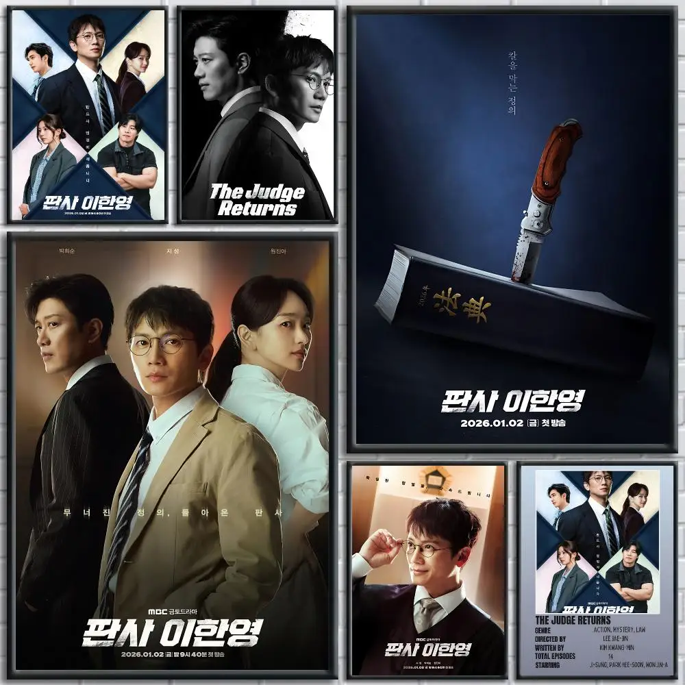 Bold TV Series The Judge Returns Poster HD Self-Adhesive No Residue After Removal Ideal for All Kinds of Wall Decor