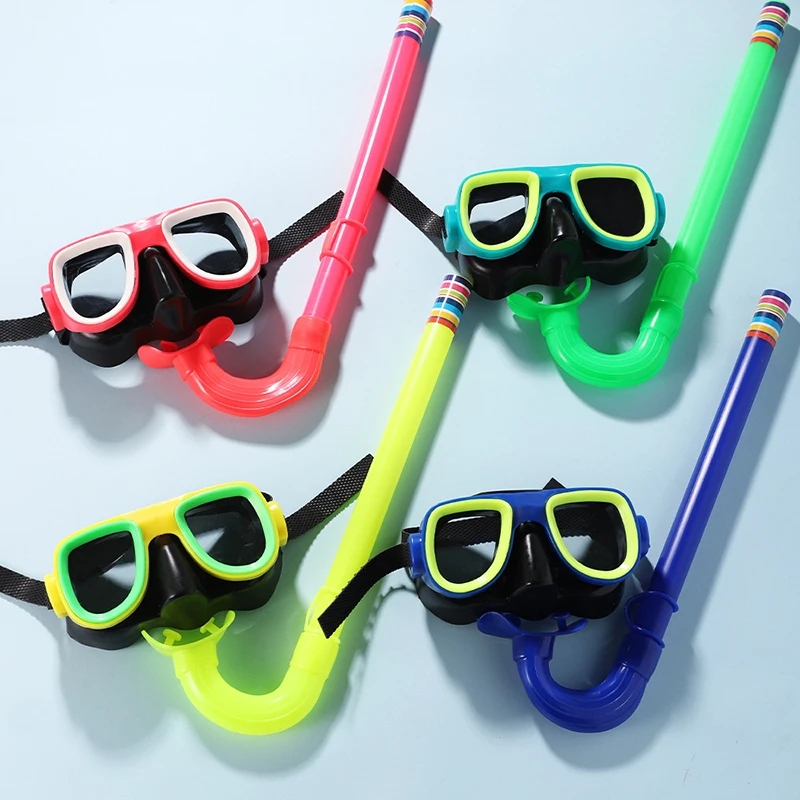 Creative Children's Diving Goggles Snorkel Set Swimming Large Frame Snorkeling Gear HD Diving Goggles Swimming Accessories