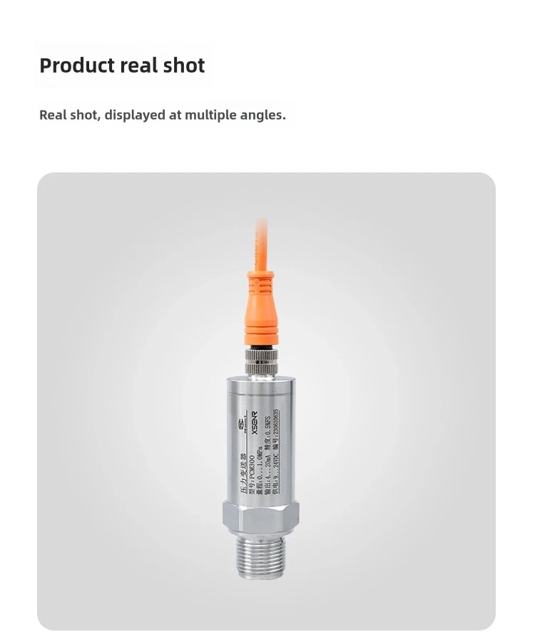 

Датчик давления Разъем M12 IP67 Мониторинг гидравлического масла и воздуха 4-20 мА Промышленный датчик