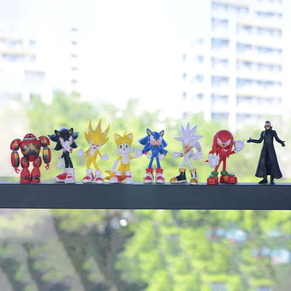 جديد Sonices الظل لعبة شخصية عمل دمية أنيمي القنفذ الشكل الأسرع من الصوت ماوس زخرفة عيد ميلاد الأطفال هدية الكريسماس #2