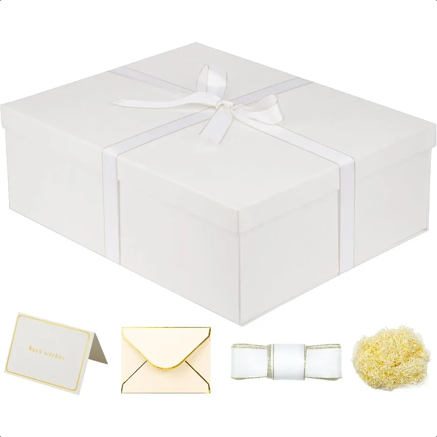 

Large Gift Box 16.5x13x5.5 inches White