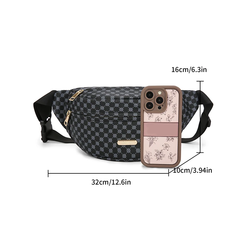 Casual PU Leather Waist Bag\'s for Men Daily Travel Lightweight Small Crossbody Bag Multi Pocket Design Phone Bag Unisex