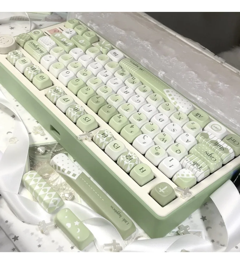 High-value keycaps for girls are smallfresh and cutecreative and advanced PBT hot sublimation keyboard cap