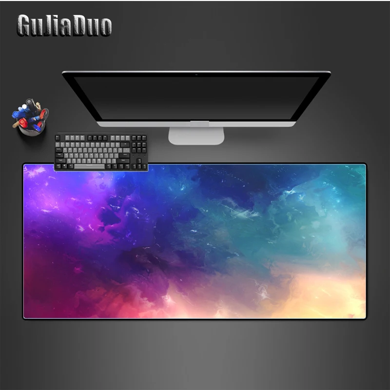 Sternen himmel Kunst Mauspad Spiel 90x40 große Computers piel matte für Büro Hoom wasserdichten Anti-Rutsch-Minimalismus Mouse pad Teppich