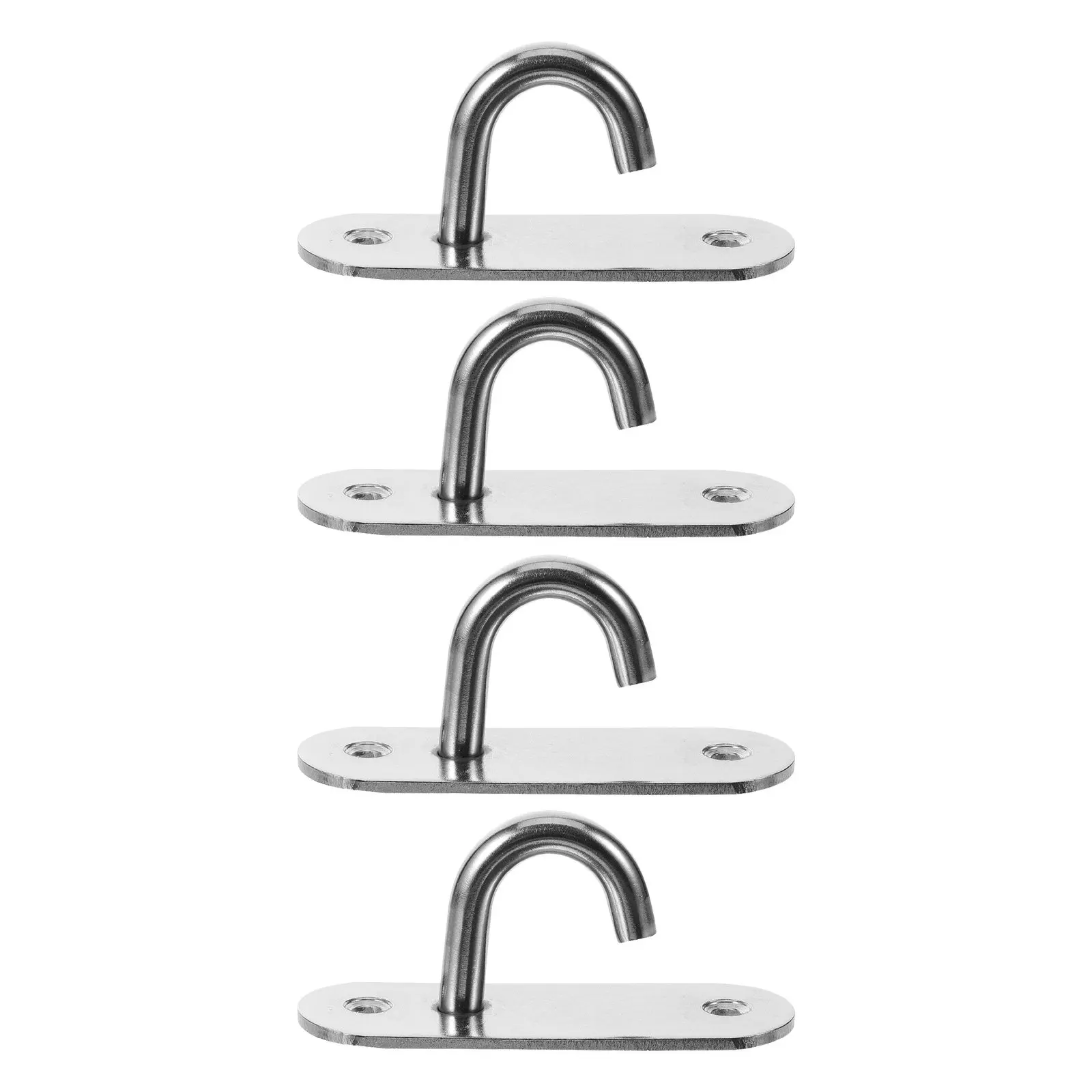 4Pcs Resistance Band Wall Mounted Hooks Stainless Steel Heavy Duty Anchor for Home Gym Workout Yoga Exercise Strap Holder