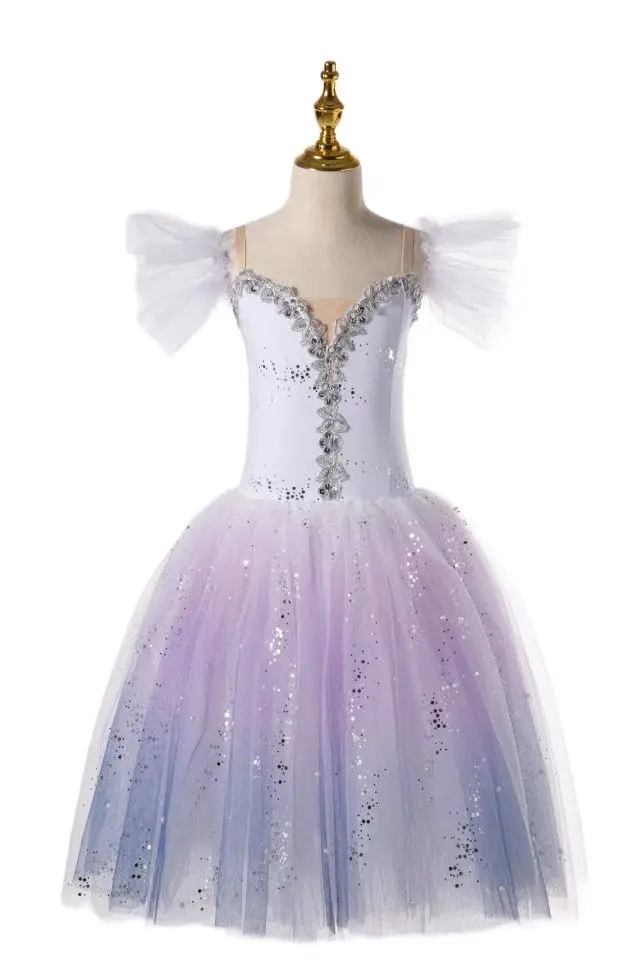 Vestito da balletto Tutu romantico per adulti per ragazze bambini donne vestito da Ballerina Performance Ballet Dance Dress costumi di danza contemporanei