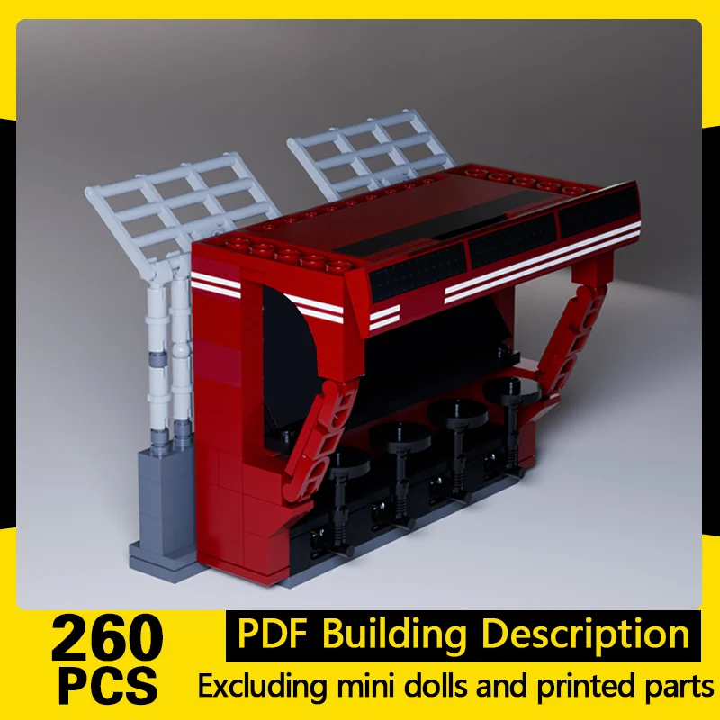 

City Street View Model MOC Building Bricks Racing Paddock Area Modular Technology Gifts Holiday Assemble Children Toys Suit