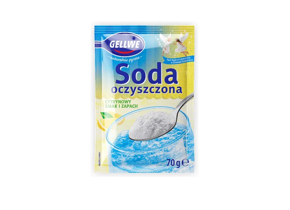 Gellwe Soda oczyszczona o smaku i zapachu cytrynowym 70 g