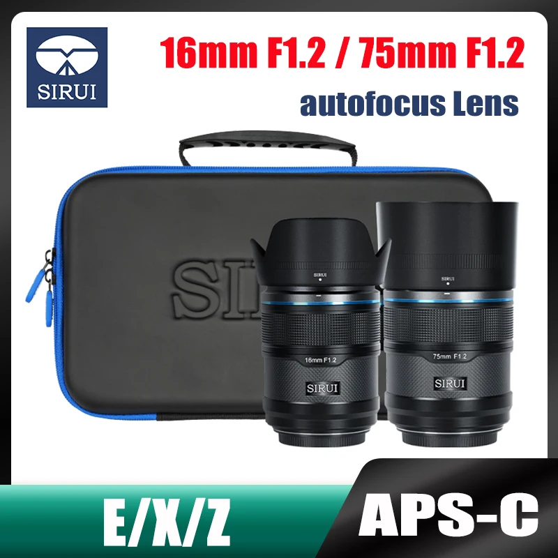 

SIRUI Sniper Series AF 16mm F1.2 75mm F1.2 Auto Focus Camera Lens APS-C Lens For Nikon Z Sony E Fuji X Mount Cameras