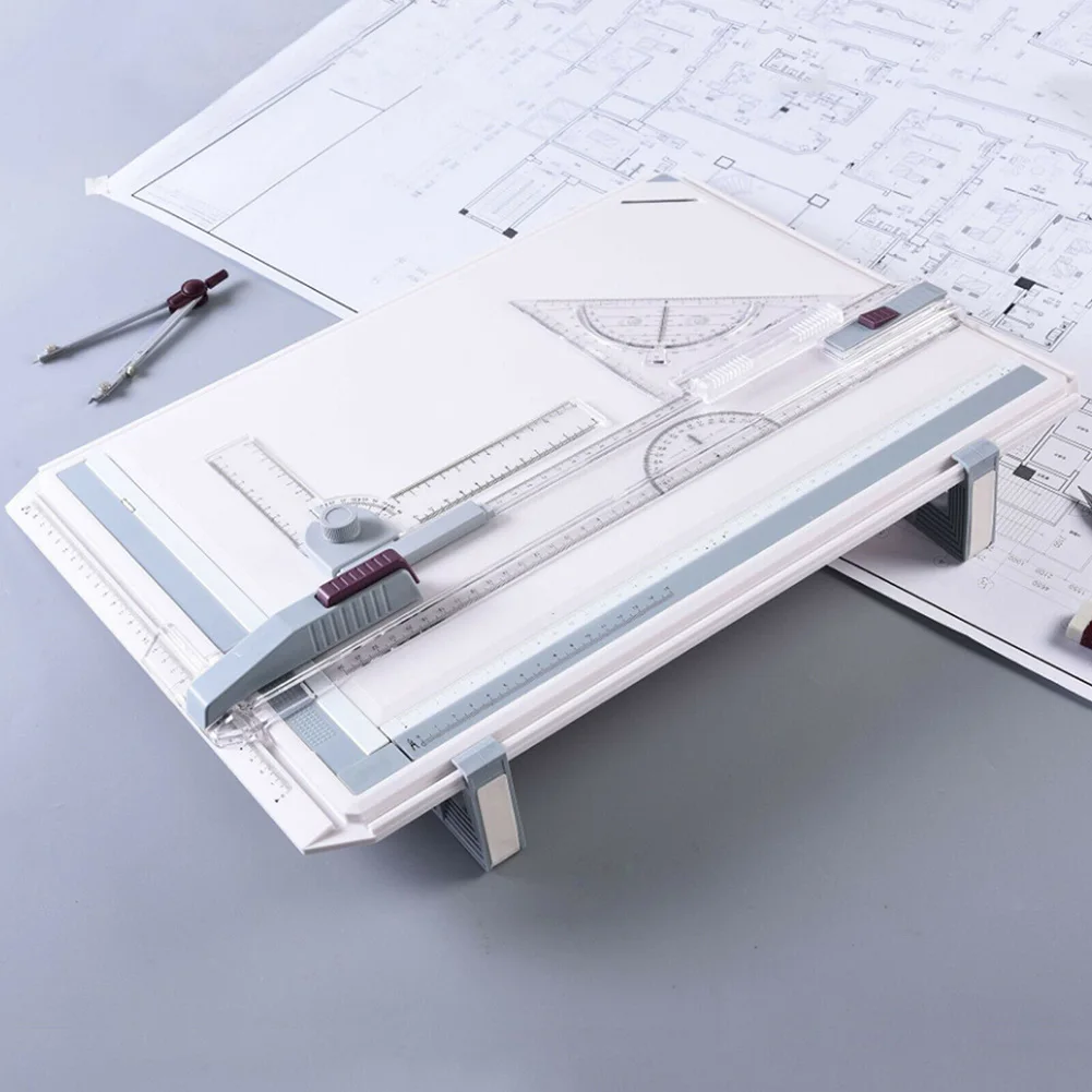 A3 Drawing Drafting Board Tables With Parallel Motion Unterlagen Angle Measuring System Ruler Kit Portable Designer Tool 제도판