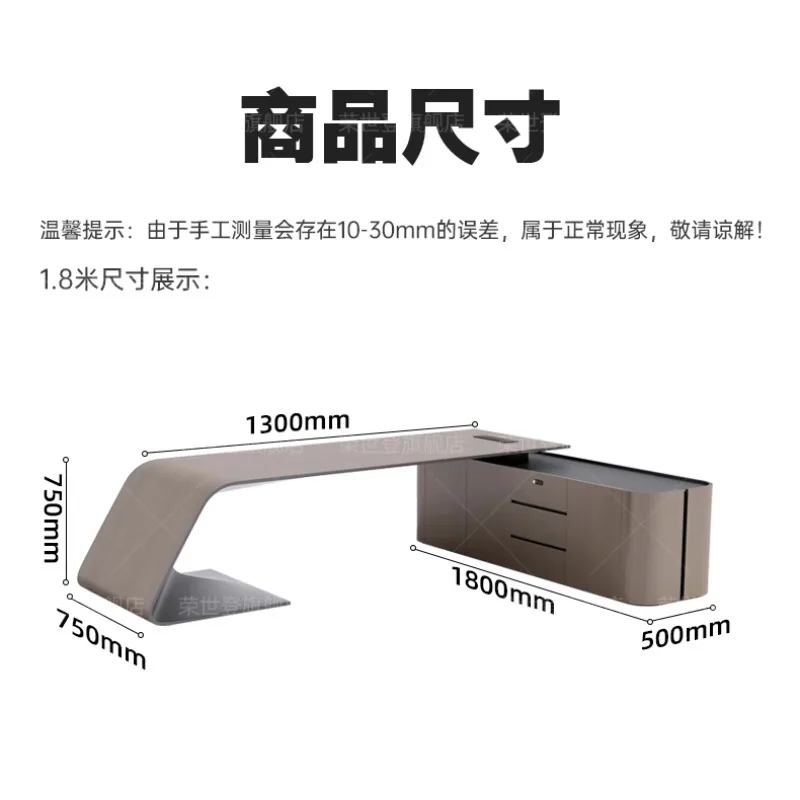 مكتب كمبيوتر حديث فاخر مع تصميم أنيق، إعداد ألعاب مكتبي منزلي مثالي، أثاث مكتب منظم Escritorio التنفيذي