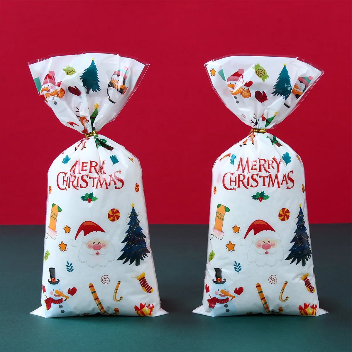 

Christmas Elements Candy Bags Merry Christmas Decoration for Home 2024 Gift Bags Xmas Ornaments Navidad Natal New Year Gift 2025