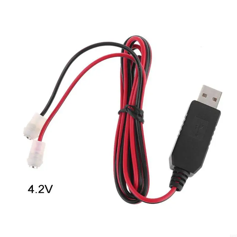 

K9FC 1m 3.7V 18650 26650 Battery 5V USB to 4.2V Power Supply Cable for Fan Speaker LED Flashlight