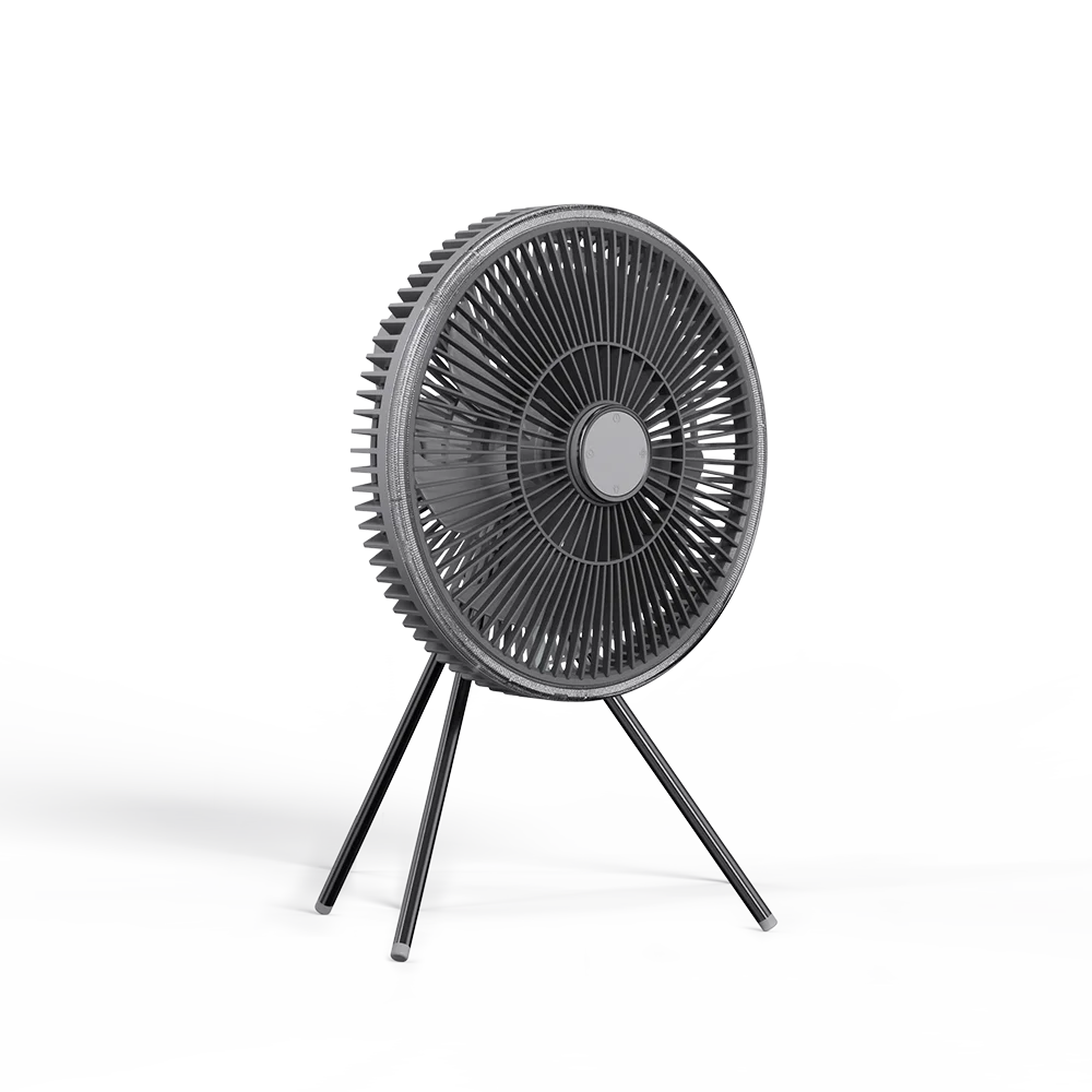 Multi-functional Four Gears Wind Speed Outdoor Camping Fan Portable Magnetic RF Remote Control Desktop Tripod Air Cooling Fan