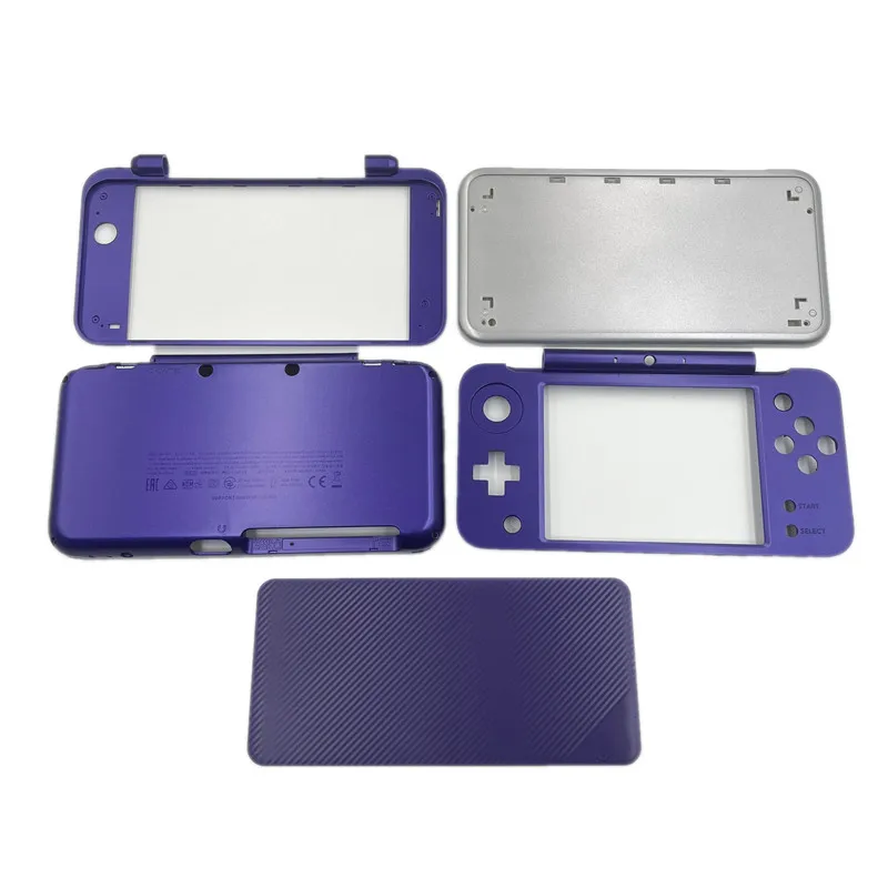 5 Parts Housing Shell For NEW 2DSXL New2dsxl Console Protective Top Bottom Middle Frame Case For New2dsxl Purple Upper Case