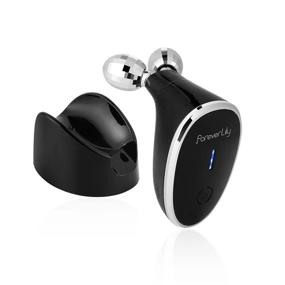 Dispositivo de emagrecimento facial de microcorrente, massageador de rolo vibratório