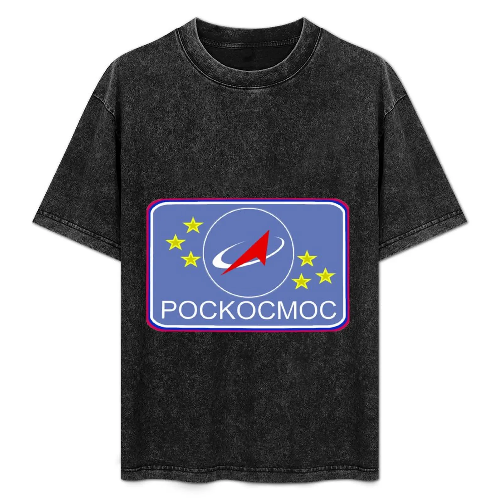 

Roscosmos Flight Suit Patch T-Shirt Trendy Casual Short Sleeve Shirt