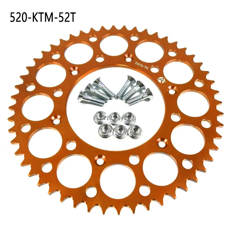 Off-road motorcycle modified all-aluminum 7075 chain plate tooth plate is suitable for KTM Keweisxinyuan Hengjian Bozur