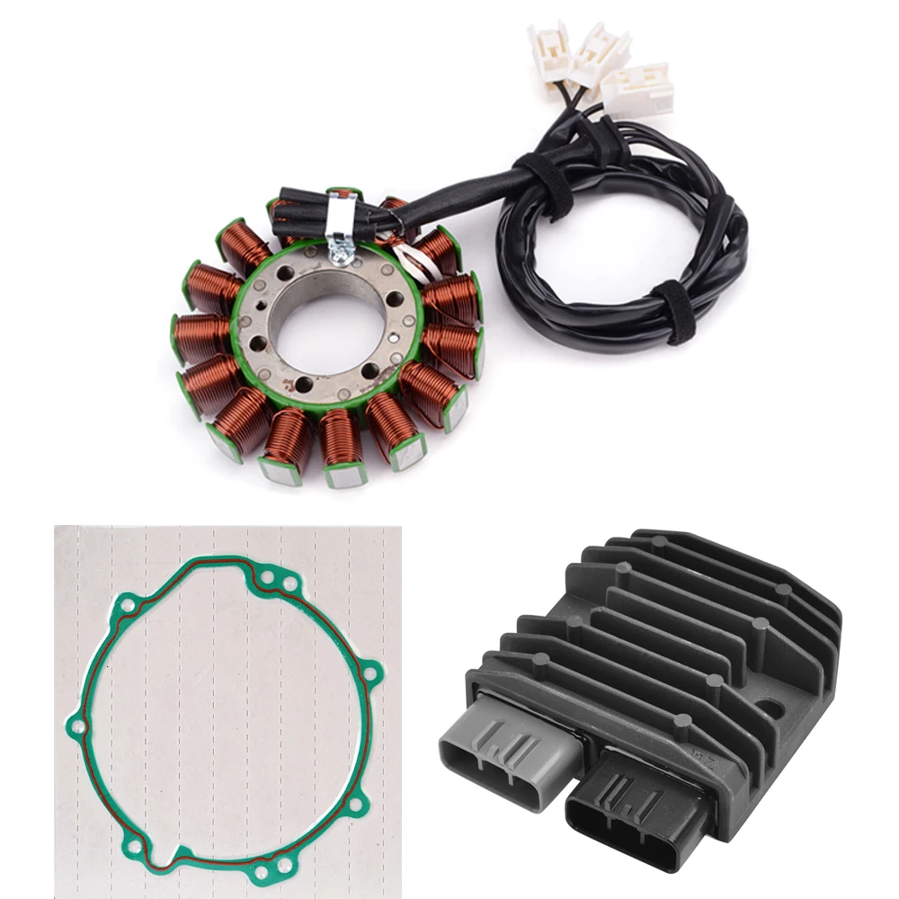 

Stator Coil + Regulator Rectifier + Stator Cover Gasket For Kawasaki ZG1400 GTR1400 1400 GTR ABS / ZG1400 Concours 14 ABS