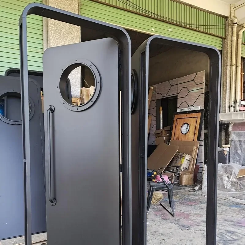 for Wrought Iron Retro Industrial Style Bathroom Door Cabin Bar Restaurant Creative Toilet Warehouse Space Divider