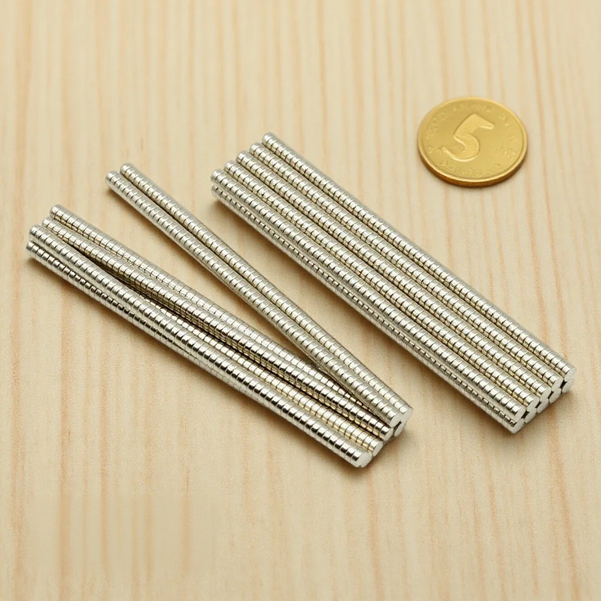 

4x2MM Round Small Magnets for DIY Enthusiasts - Fit Refrigerator & Workspace, Good for Fixing Without Trace