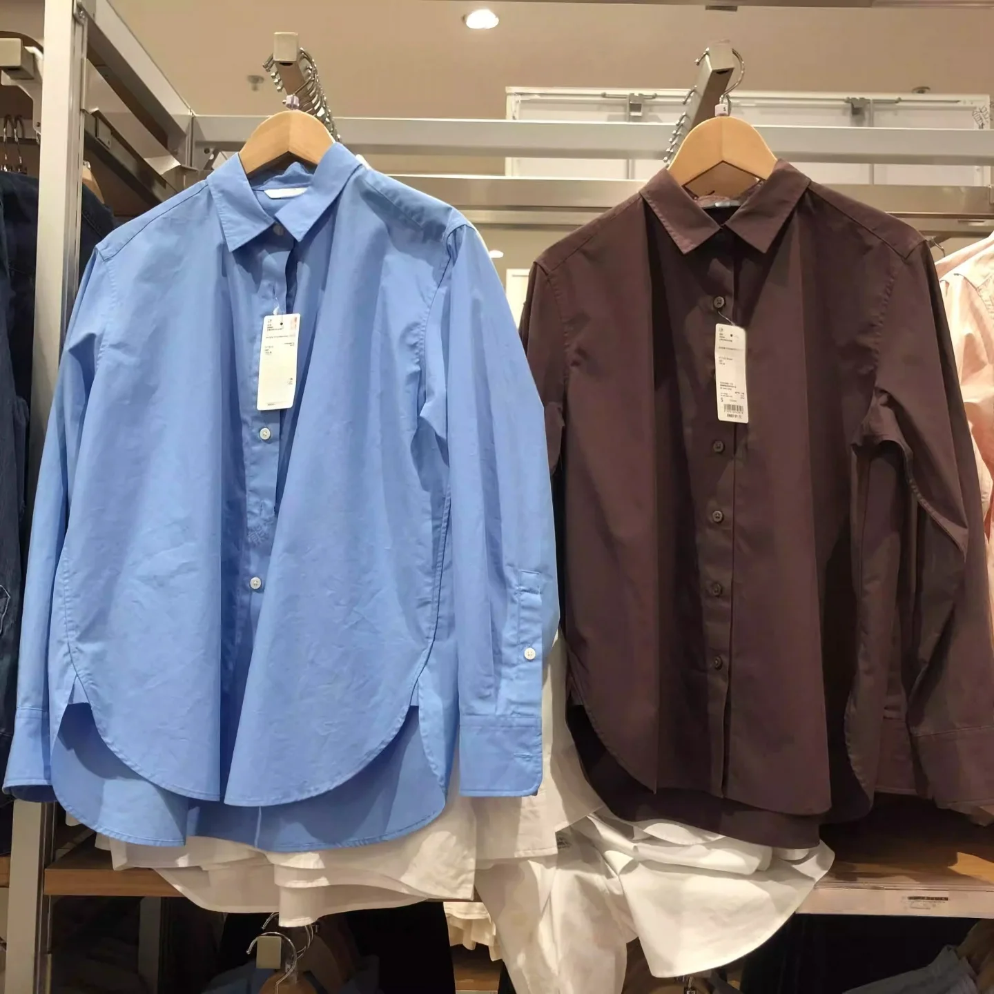 

Весенняя женская хлопковая рубашка с длинным рукавом для повседневной носки, в полоску, однотонная, удобная, дышащая, из тонкого хлопка