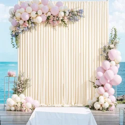 Wrinkle Free Backdrop Curtains for Parties Soft Silky Photo Backdrop Drapes for Party Wedding Baby Shower Photography Decoration