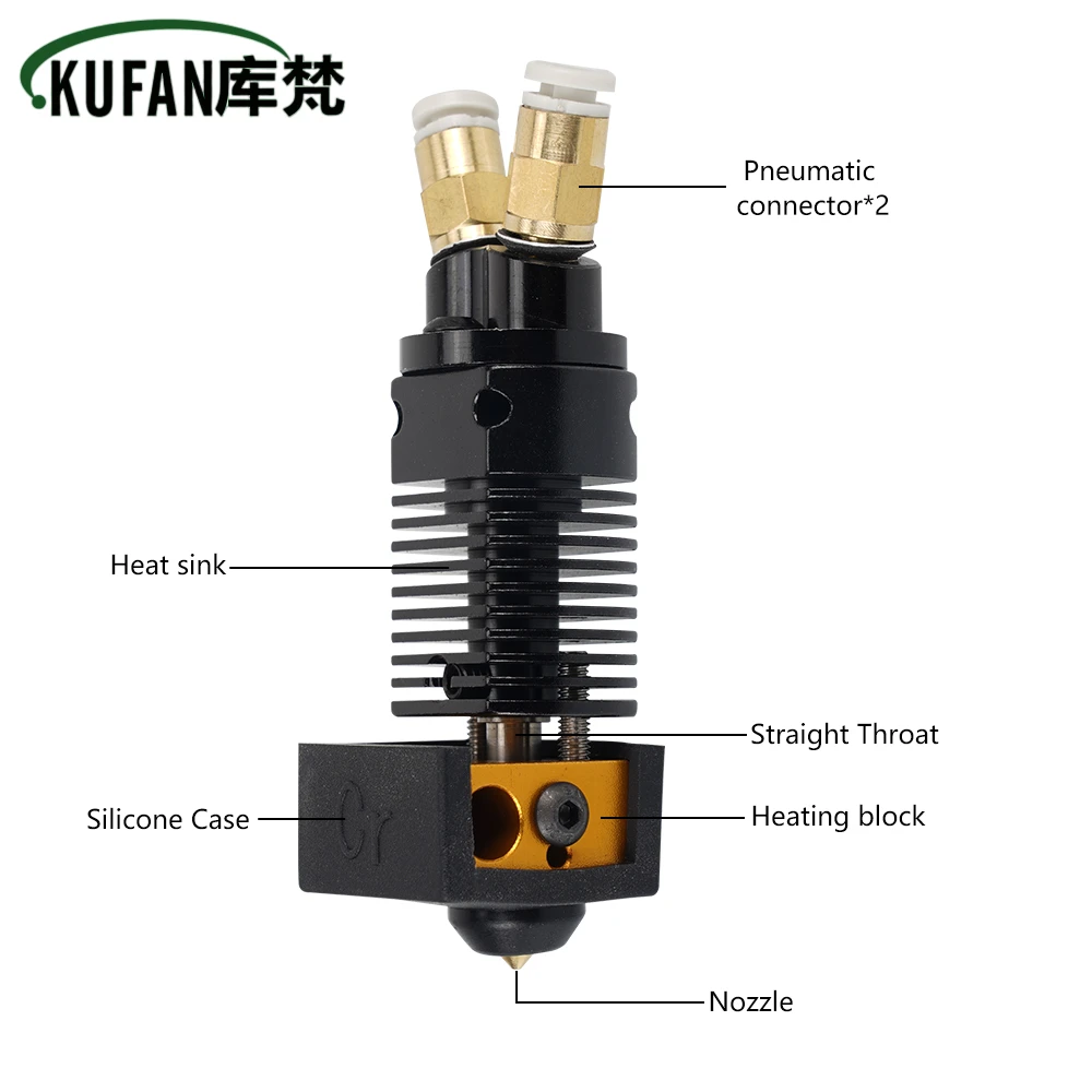 

Original CR10S 2 in 1 out Hotend Kit Extrusion Assembled Extruder 3D Printer Parts for Creality CR10S