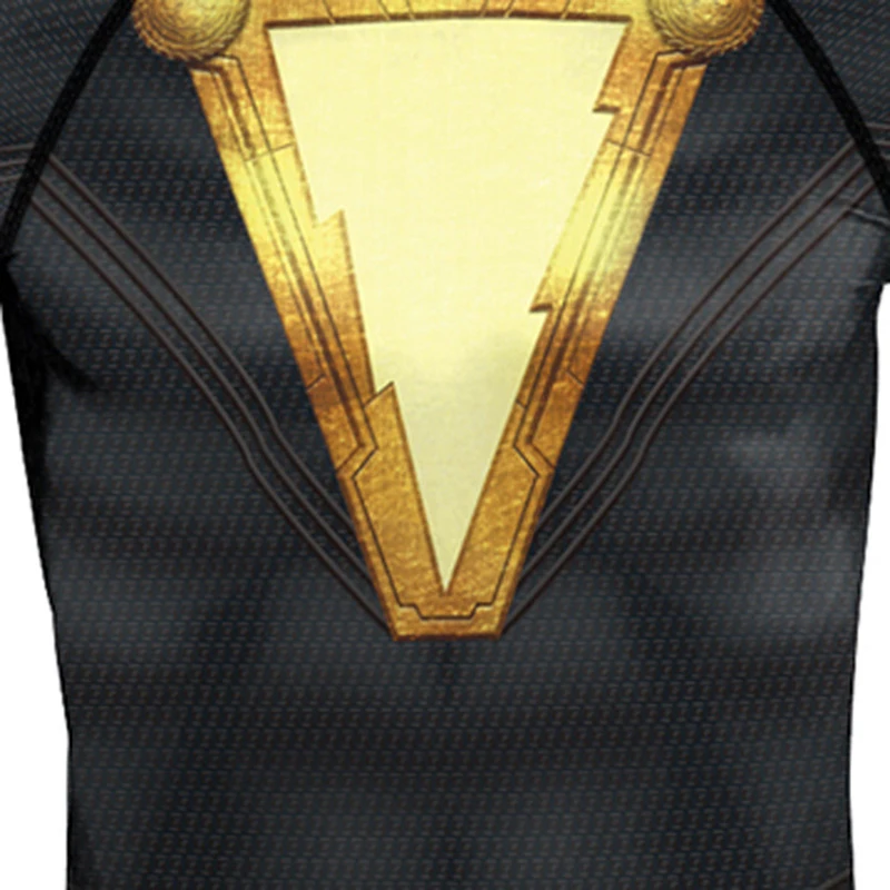 Movie Shazam Cosplay Shirt Long Sleeve Sports Wear Tops Shazam Men Sportswear Shirt T-Shirt