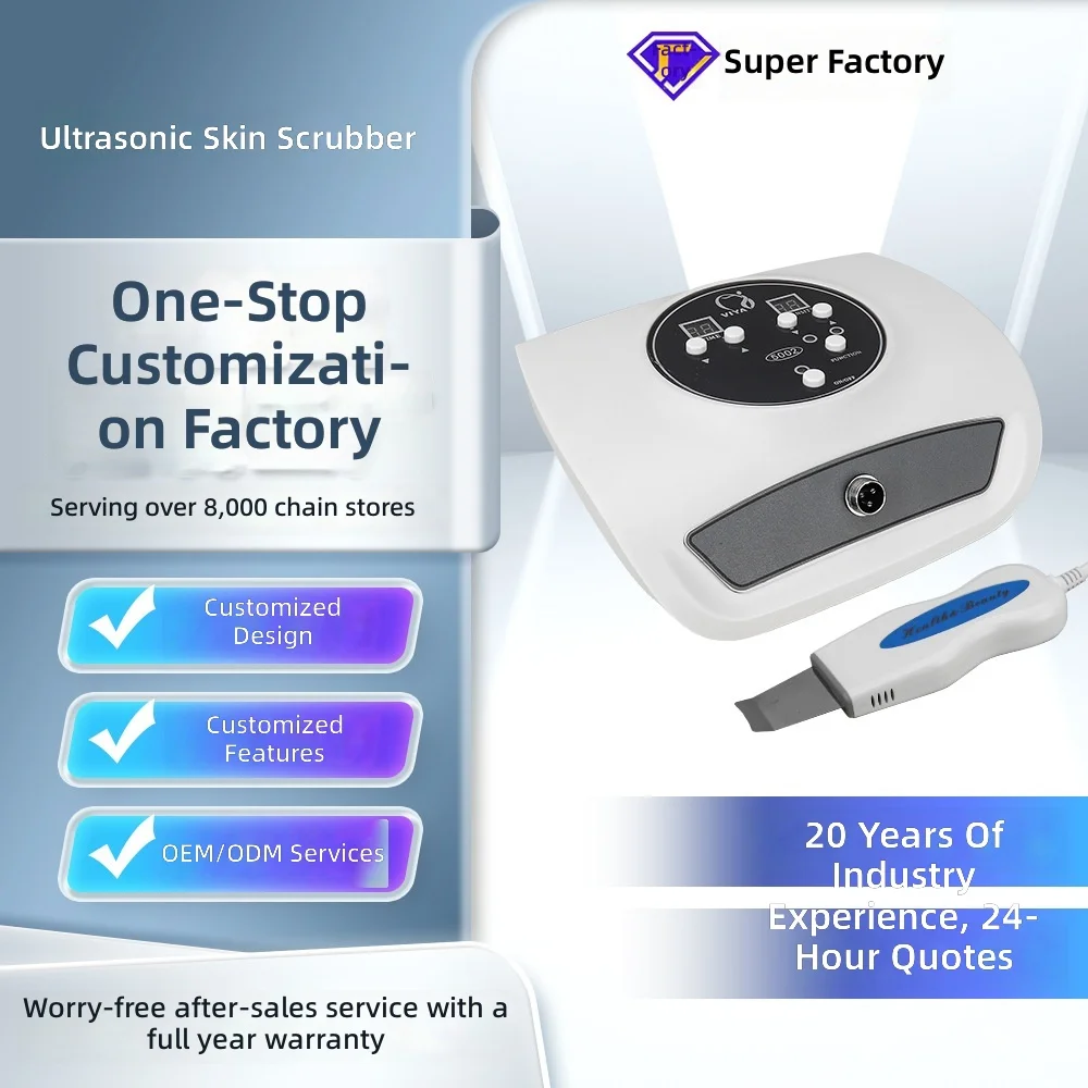 

Ультразвуковой скрабер для глубокой очистки пор, прибор для ухода за кожей лица, косметический инструмент, аппарат для дермабразии, очиститель для лица