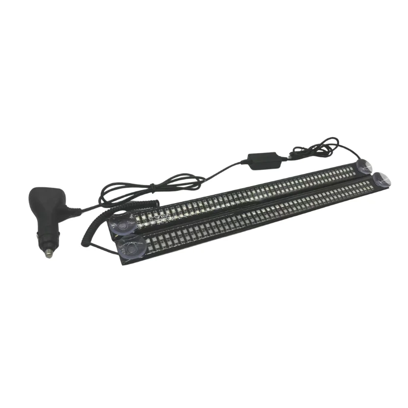 New Trontech Dual Color Two Sync 192 LED 12V Emergency Car Flash/Strobe Light with One Controller