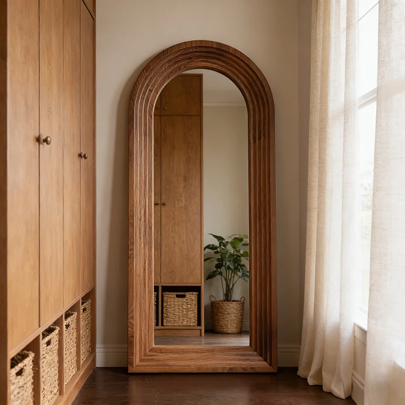 Bathroom Bedroom Mirror Moving Modern Standing Full Body Men Girls Funky Living Room Mirror Floor Espelhos Home Decorations