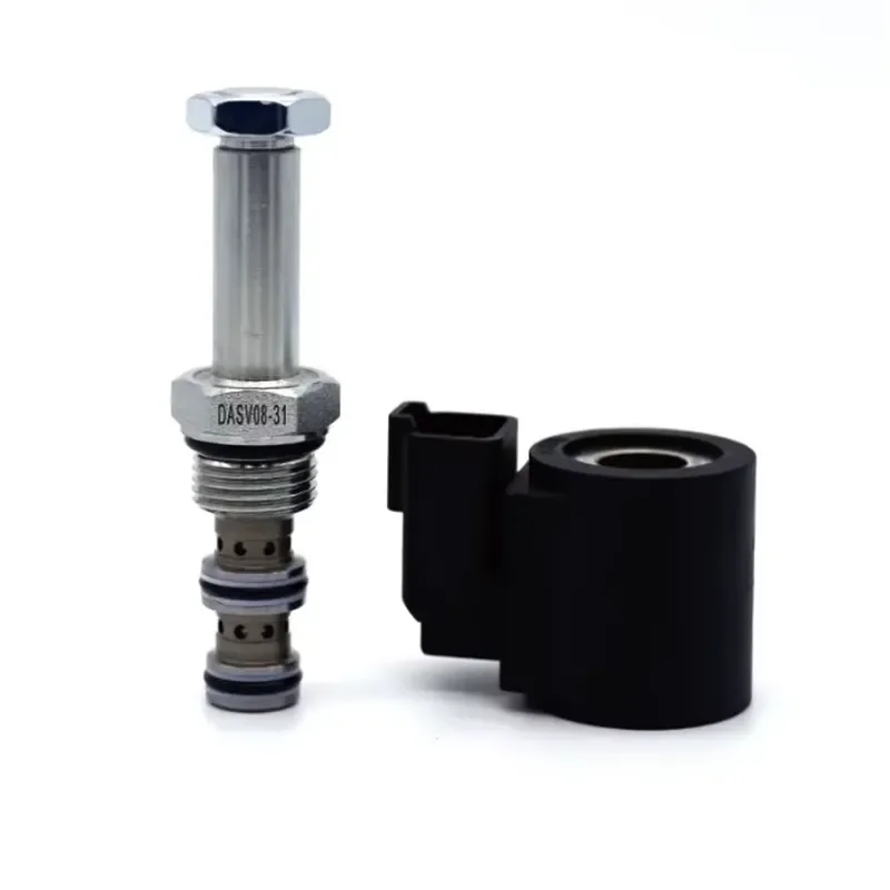 SV-08/SV-10/SV-12 Cast Steel Hydraulic Solenoid Thread Cartridge Valve Electromagnetic Pressure Relief Lifting Valve 1 Gpm