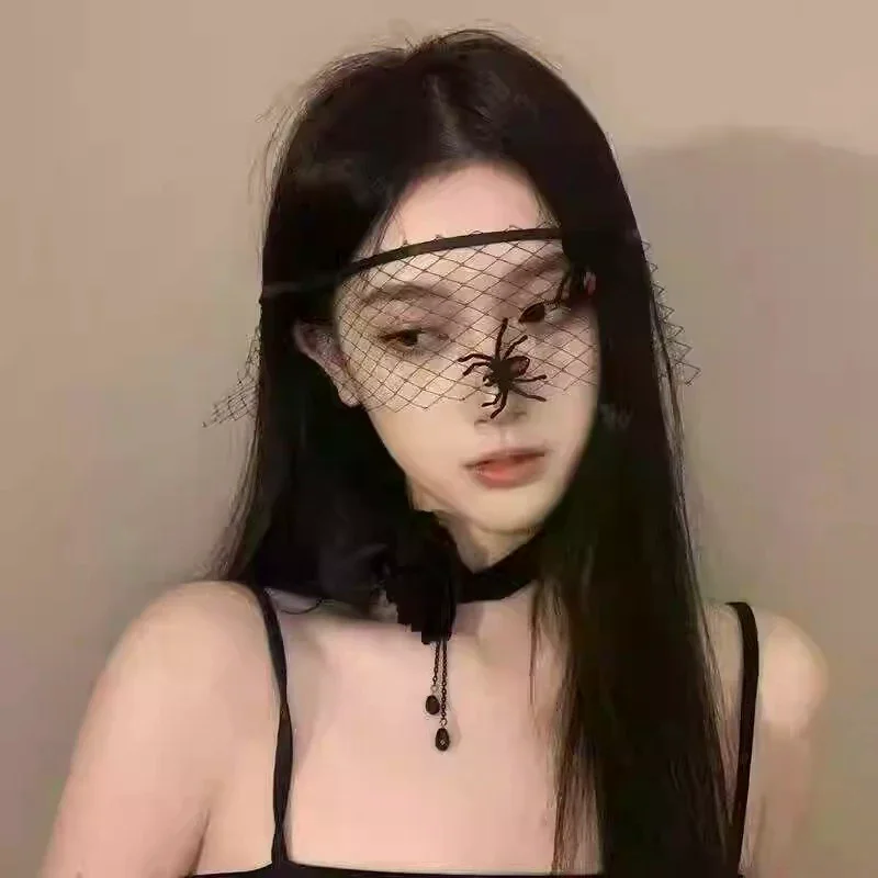 Viktorianische Spitzen-Halbgesichtsmaske für Damen, Retro-Maske mit Blumenmotiv, Party-Requisite, Maskerade-Kostüm-Zubehör