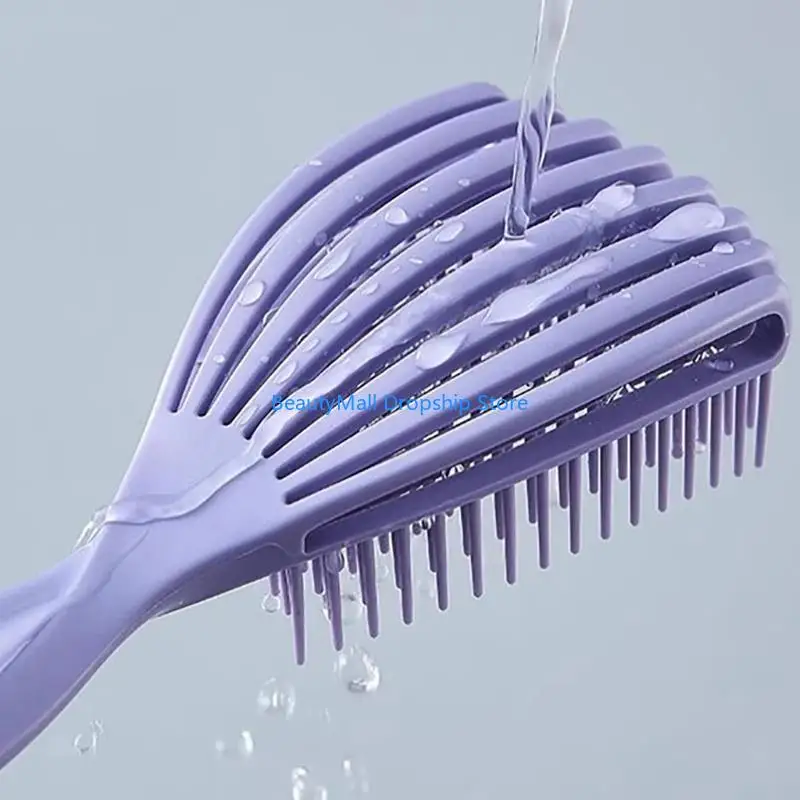 40JD Massage Comb Hollow Out Hair Brush Detangling Brush Hair Styling Brush Curly Hair Brush Hair Comb for Dry and Wet Hair