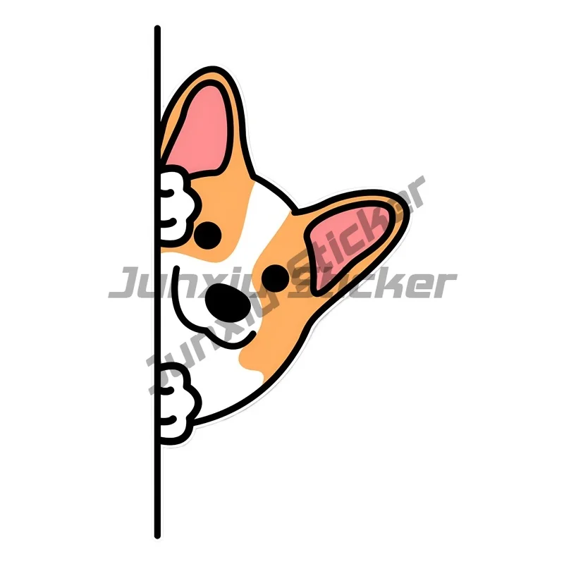 

Cute Corgi Car Stickers Scratch Covering Self-Adhesive Waterproof Decal Motorcycle Decorative Accessories