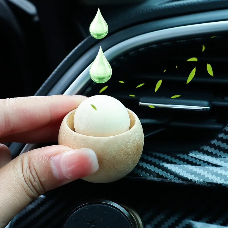 

Auto Egg Shape Vent Clip Diffuser for Essential Oils Eco-Friendly Odor Eliminator Car Vent Wood Air Freshener Accessories