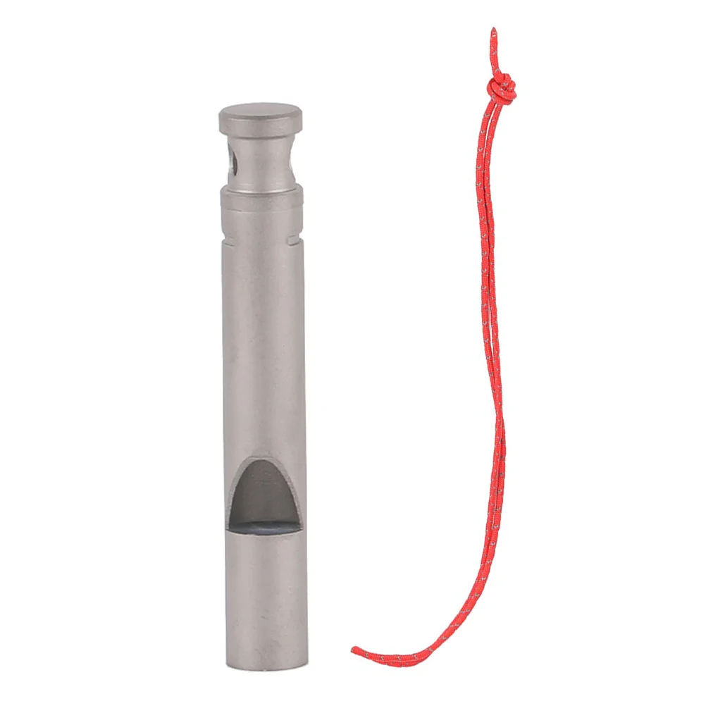 

Titanium Survival Whistle Loud Emergency Camping Outdoor Metal Whistle for Hiking Portable Lanyard Bulk Supply