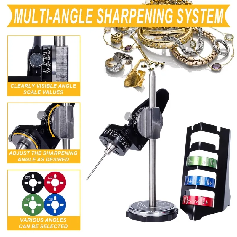 150W 400-900RPM High Speed Jewelry Carving Knife Sharpening Machine Dual Angle Engraving Sharpener Graver Grinding Machine