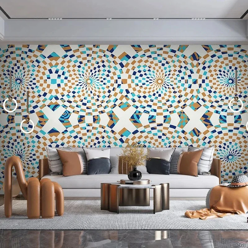 Abstract 3D Geometric Bedroom Wallpaper Designs Custom Any Size Murals Home Interior Decoration Wall Coverings Papel De Parede