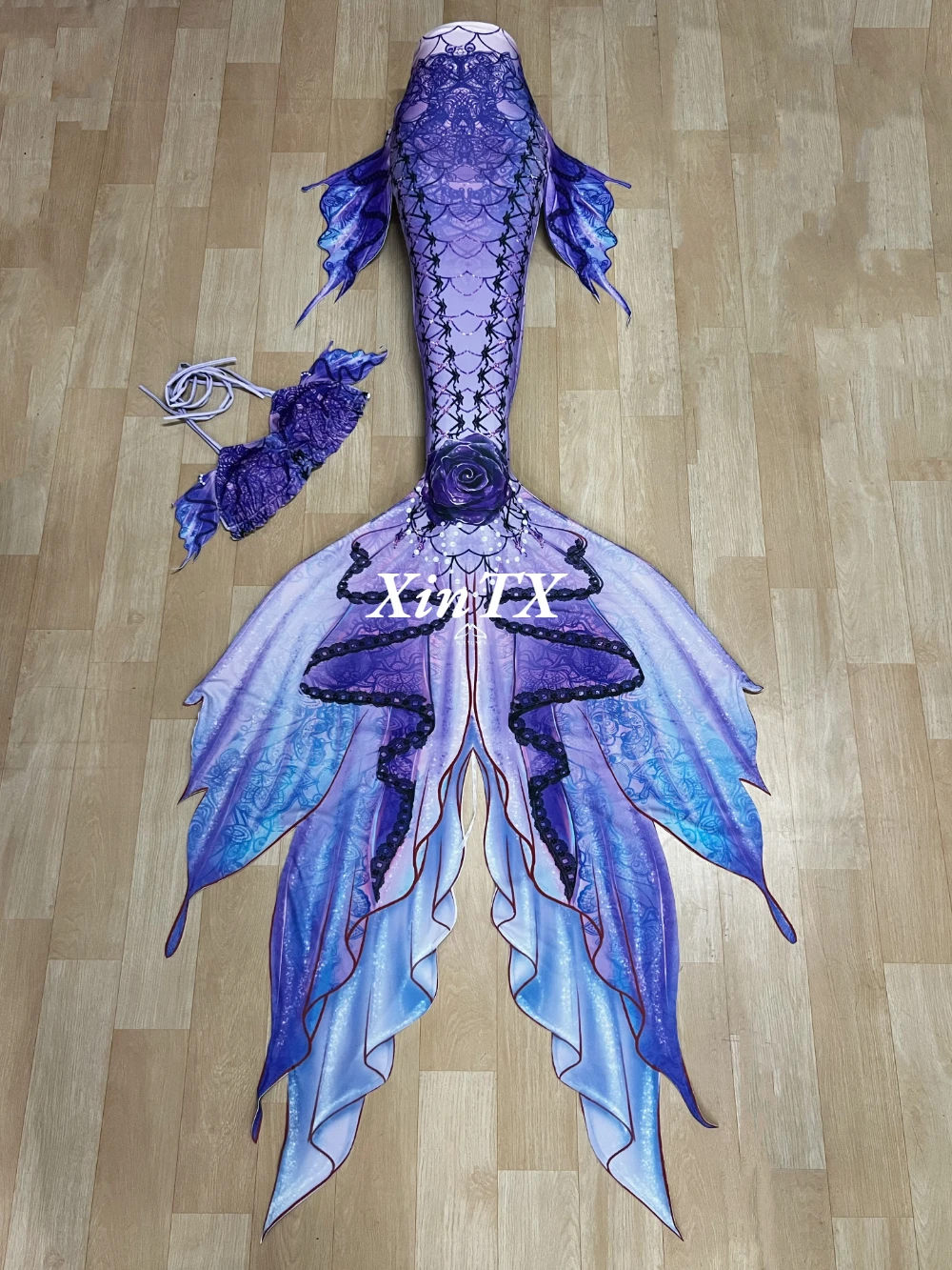 NEW Gothic Styles Mermaid Tail Adult Swimming Cosplay Show Holiday Party Swimsuit Cos Suit Outfit For Women HalloweenCostume
