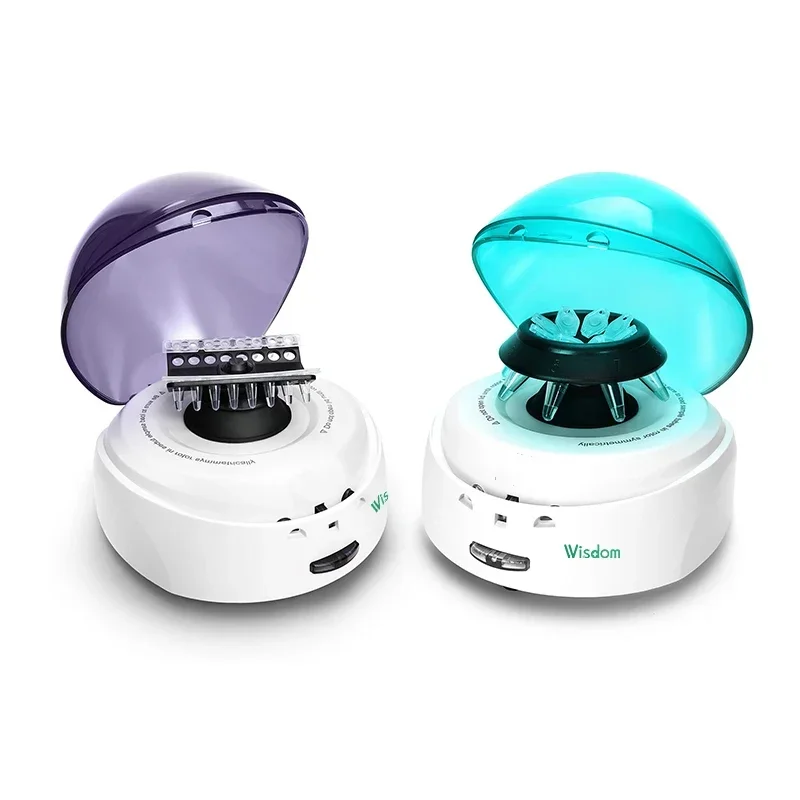 Compact Micro Centrifuge 7500 RPM 5000xg Ultra-Quiet ≤52dB Brushless Motor LED Display for Lab & Clinical Use