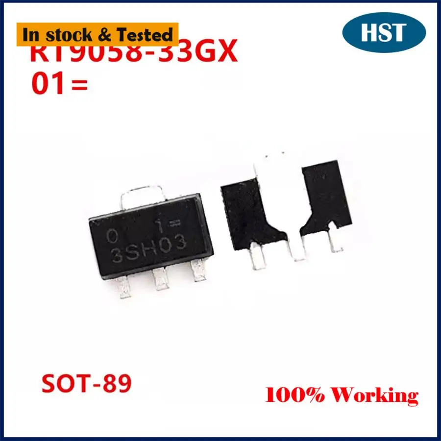 10PCS/LOT Original New RT9058-33GX RT9058-33 01= =SOT89 IC Chip