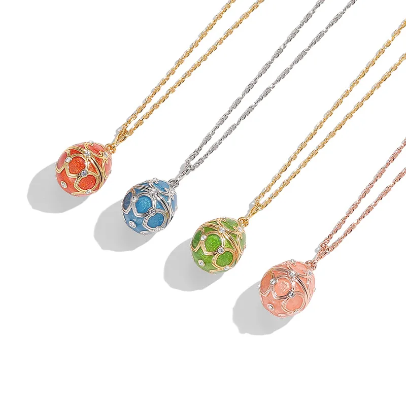 Chinese Style Bracelet Hand String Qingdao Foreign Trade Original Enamel Glaze Snowflake Red Love Can Open The Egg Long Necklace
