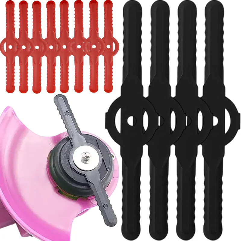 

Пластиковые лезвия для газонокосилок, высокопрочные сменные ножи для триммеров, легко устанавливаемые запасные части для садовых триммеров для прополки