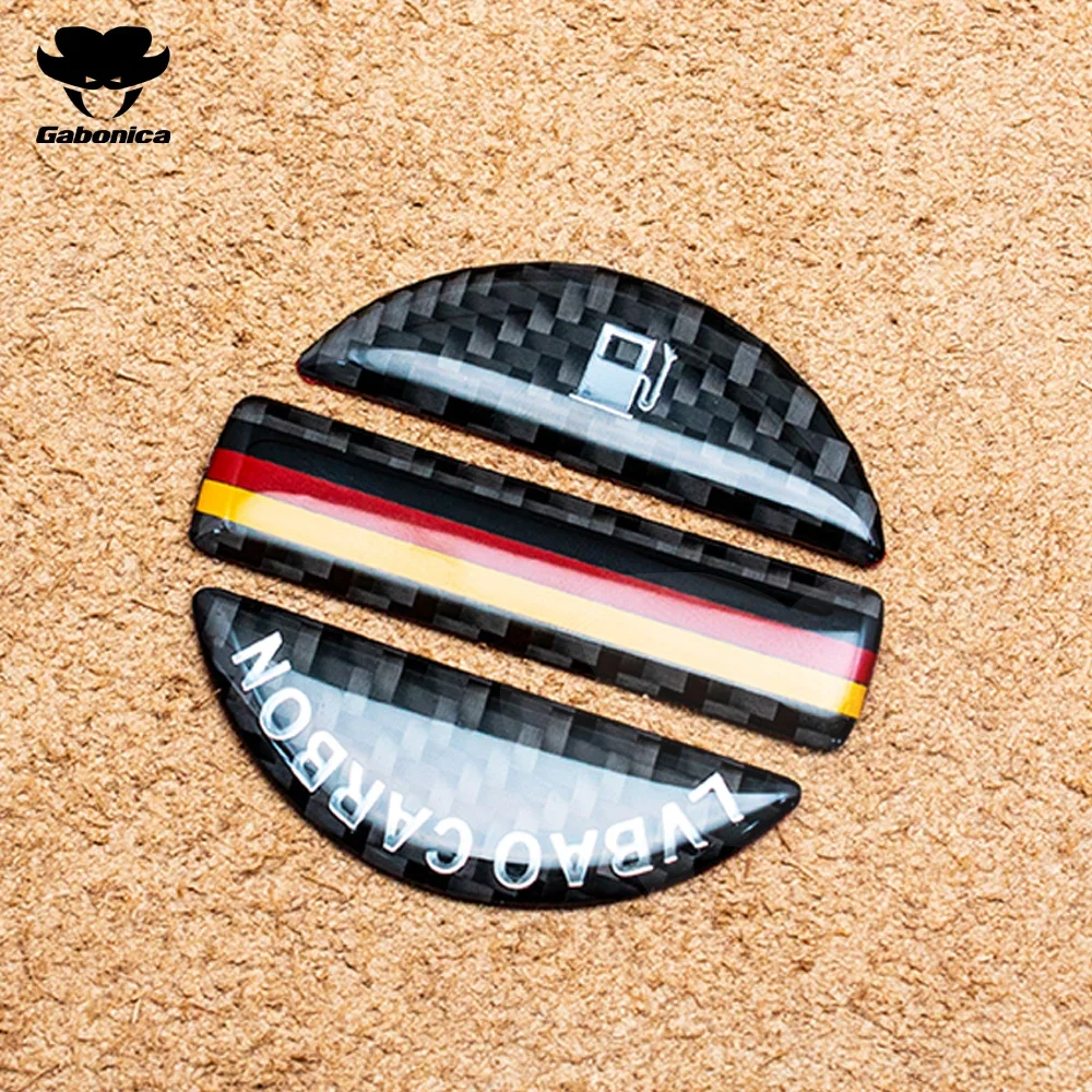 Carbon Fiber Fuel Tank Cap Cover Decorative Stickers Fit For Audi A3 A4 A5 A6 A8 B8 B6 C6 S1 S2 S3 S4 S5 S6 S7 S8 SQ5 SQ7 8P 8V