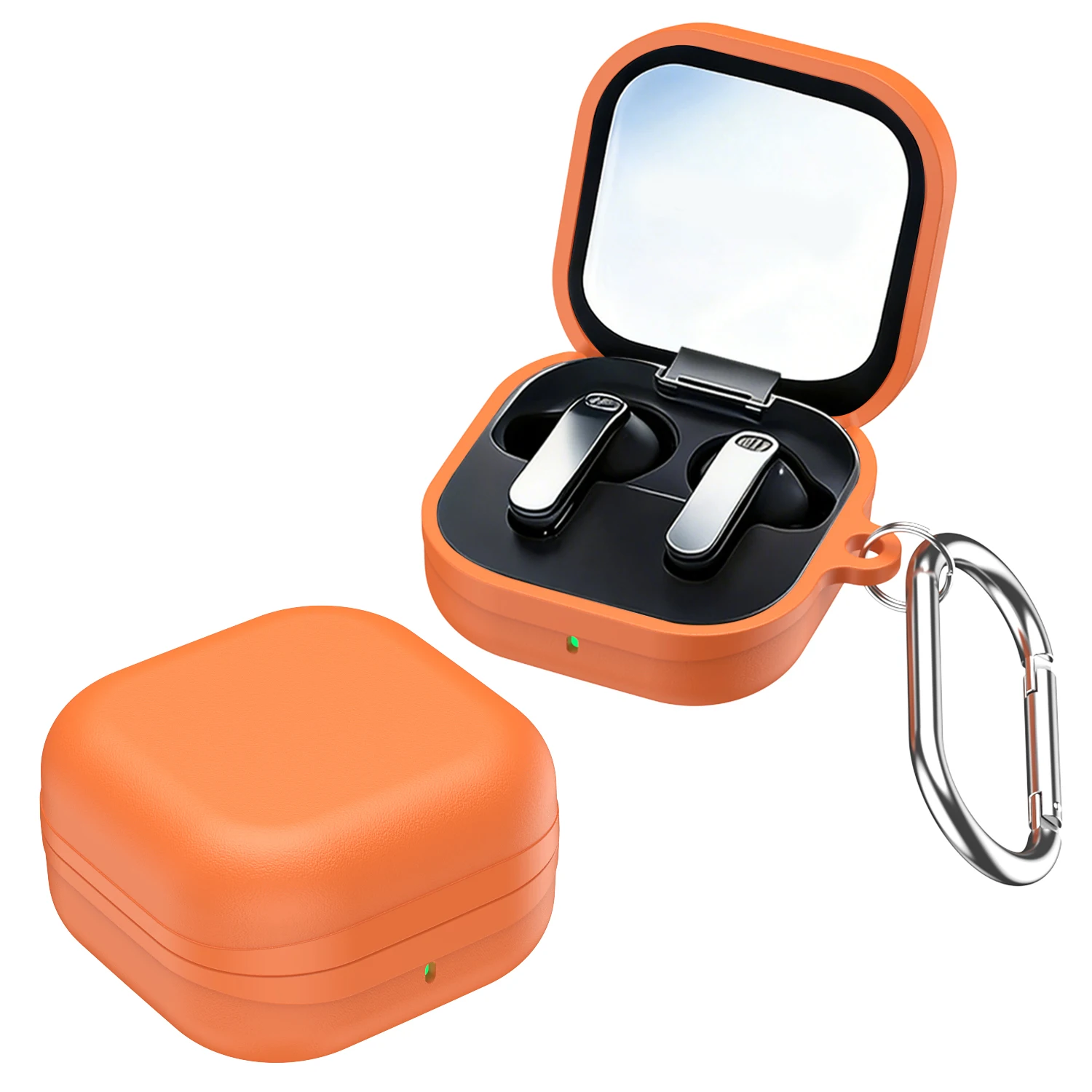 

For Samsung Galaxy Buds 4 / Buds 4 Pro Case TPU+PC Protective Cover Anti-Fingerprint Supports Wireless Charging