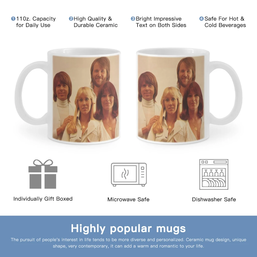 Classic Abba Band Free shipping Coffee Cups Ceramic cups creative cups and cute mugs Personalized Gift Cup For Tea